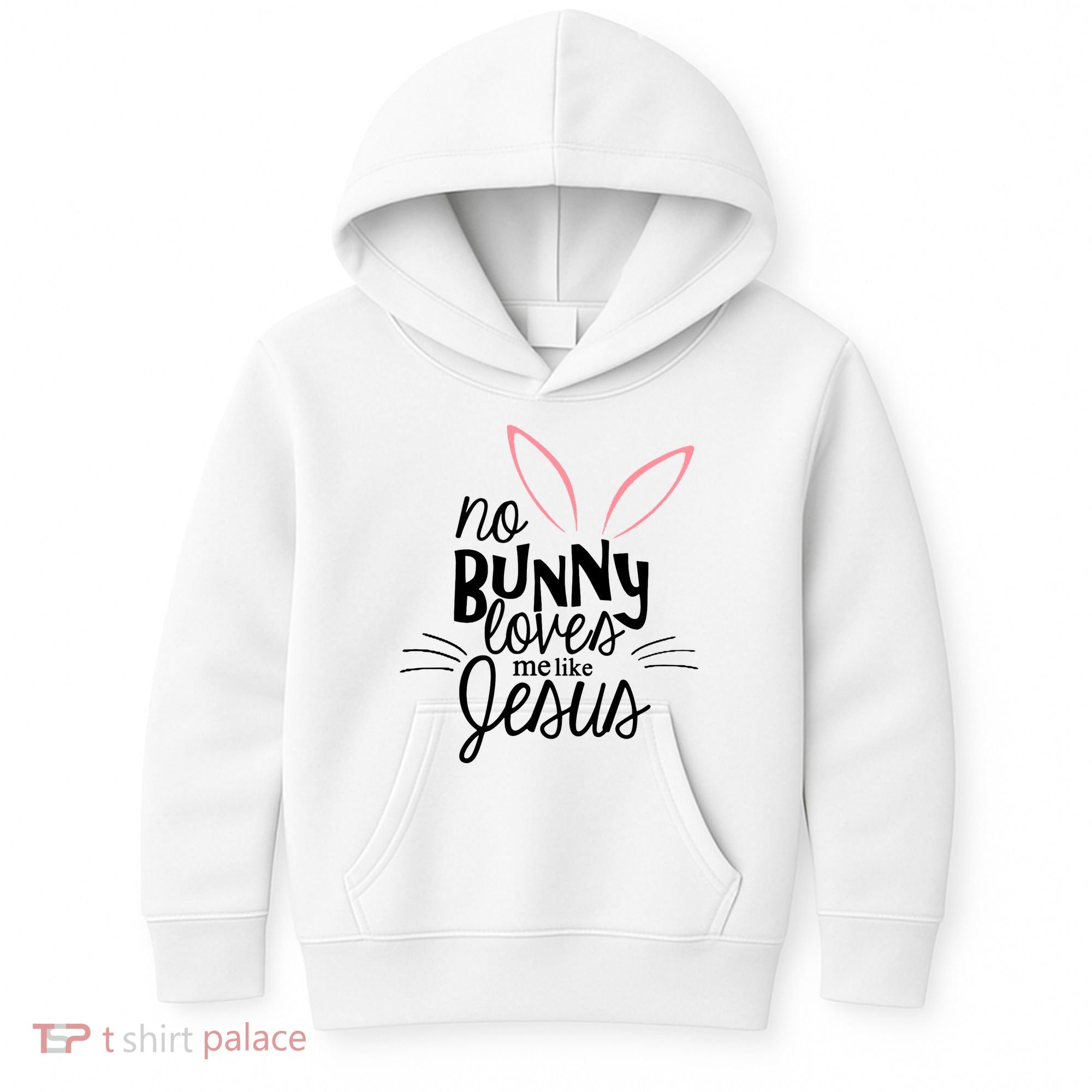 No Bunny Loves Me Like Jesus Easter Kids Hoodie