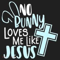 No Bunny Loves Me Like Jesus, Christian Easter Resurrection Beanie thumb 2