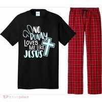 No Bunny Loves Me Like Jesus, Christian Easter Resurrection Pajama Set thumb 0