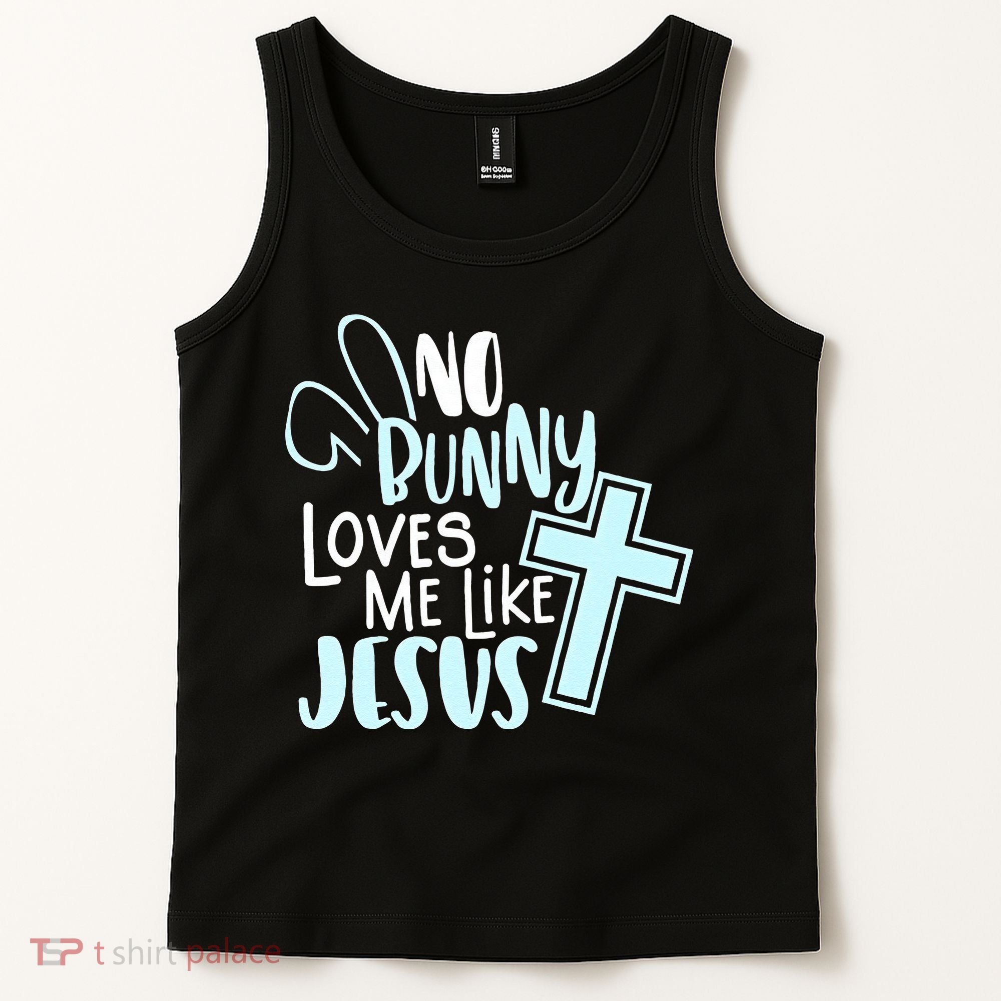 No Bunny Loves Me Like Jesus, Christian Easter Resurrection Tank Top