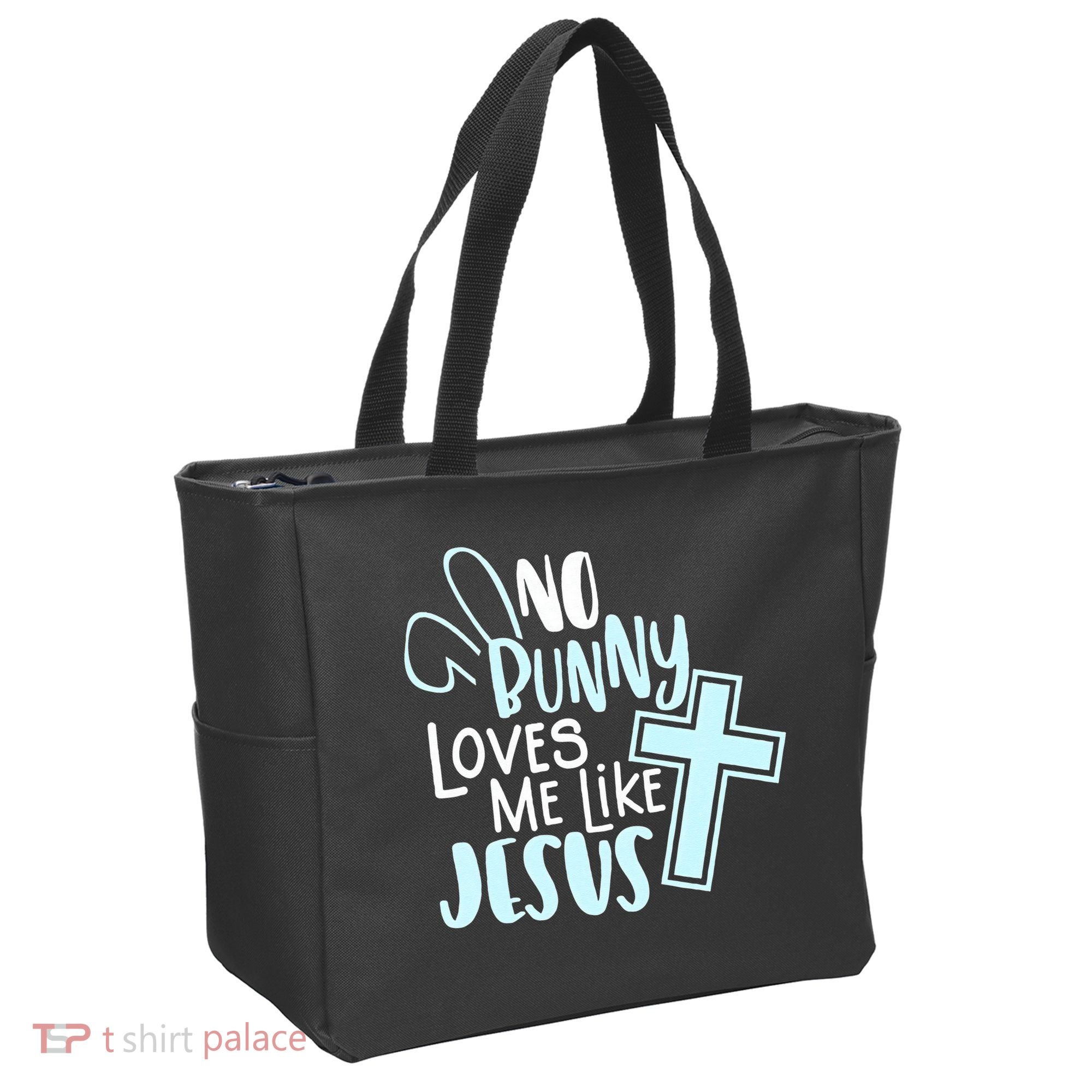 No Bunny Loves Me Like Jesus, Christian Easter Resurrection Tote Bag