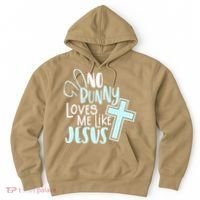 No Bunny Loves Me Like Jesus, Christian Easter Resurrection Hoodie thumb 0