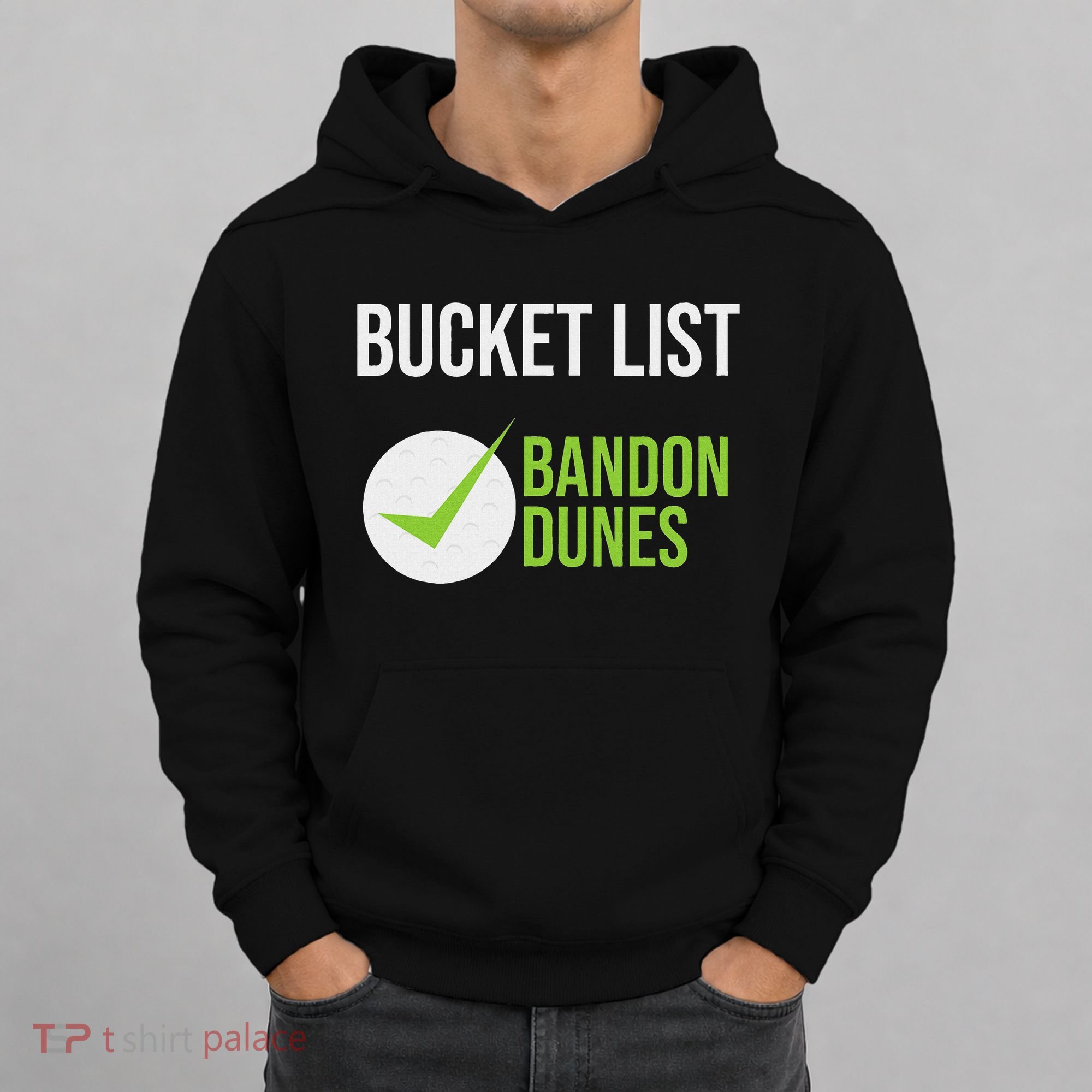Niffs Bucket List Golf Fanatic Bandon Dun Hoodie