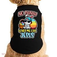 No Bunny Loves Me Like Jesus Doggie Tank thumb 0