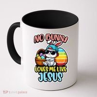 No Bunny Loves Me Like Jesus Coffee Mug thumb 0