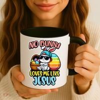 No Bunny Loves Me Like Jesus Coffee Mug thumb 3