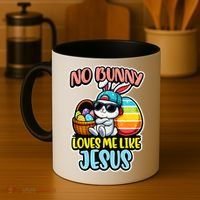 No Bunny Loves Me Like Jesus Coffee Mug thumb 4