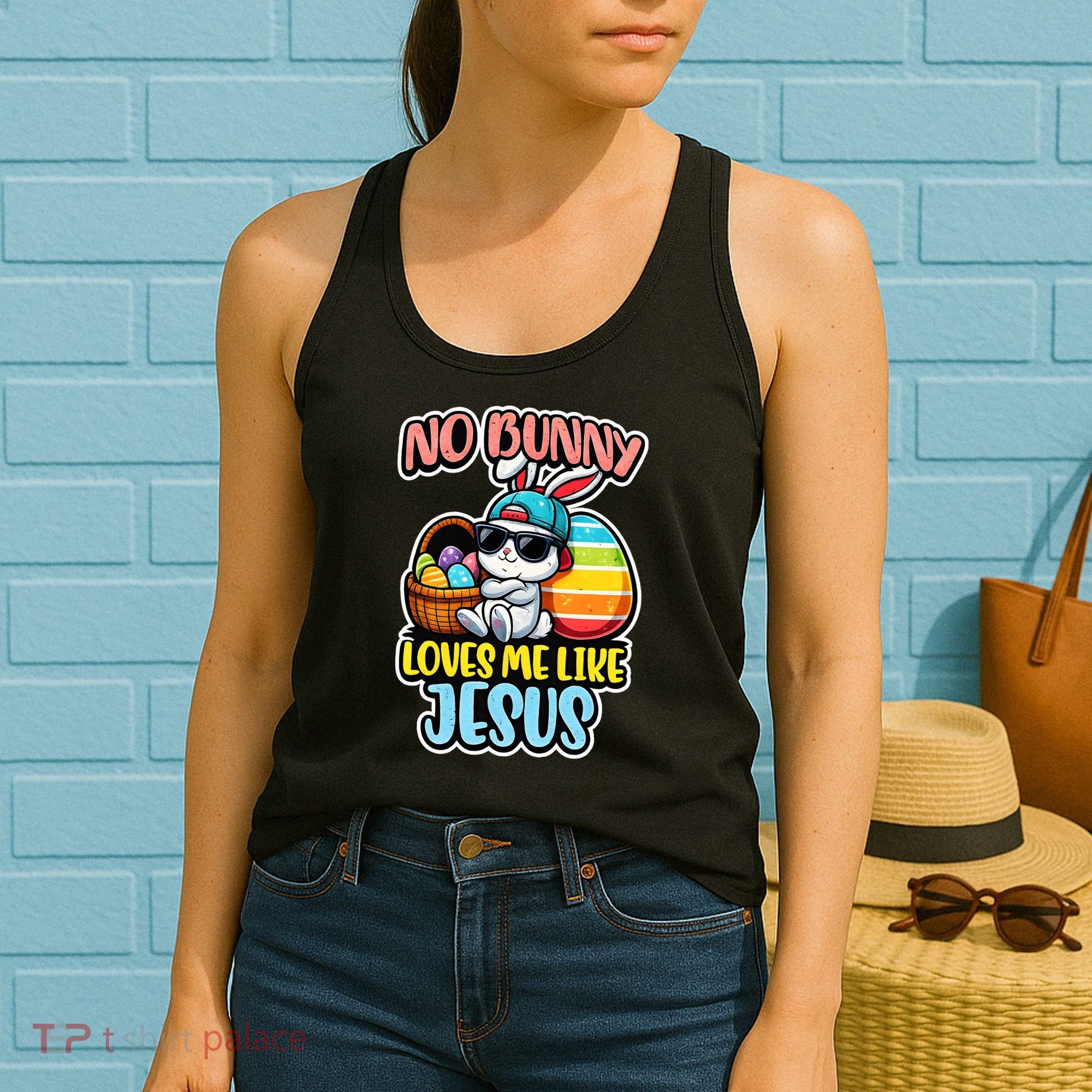 No Bunny Loves Me Like Jesus Women's Tank Top