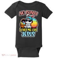 No Bunny Loves Me Like Jesus Baby Bodysuit thumb 0