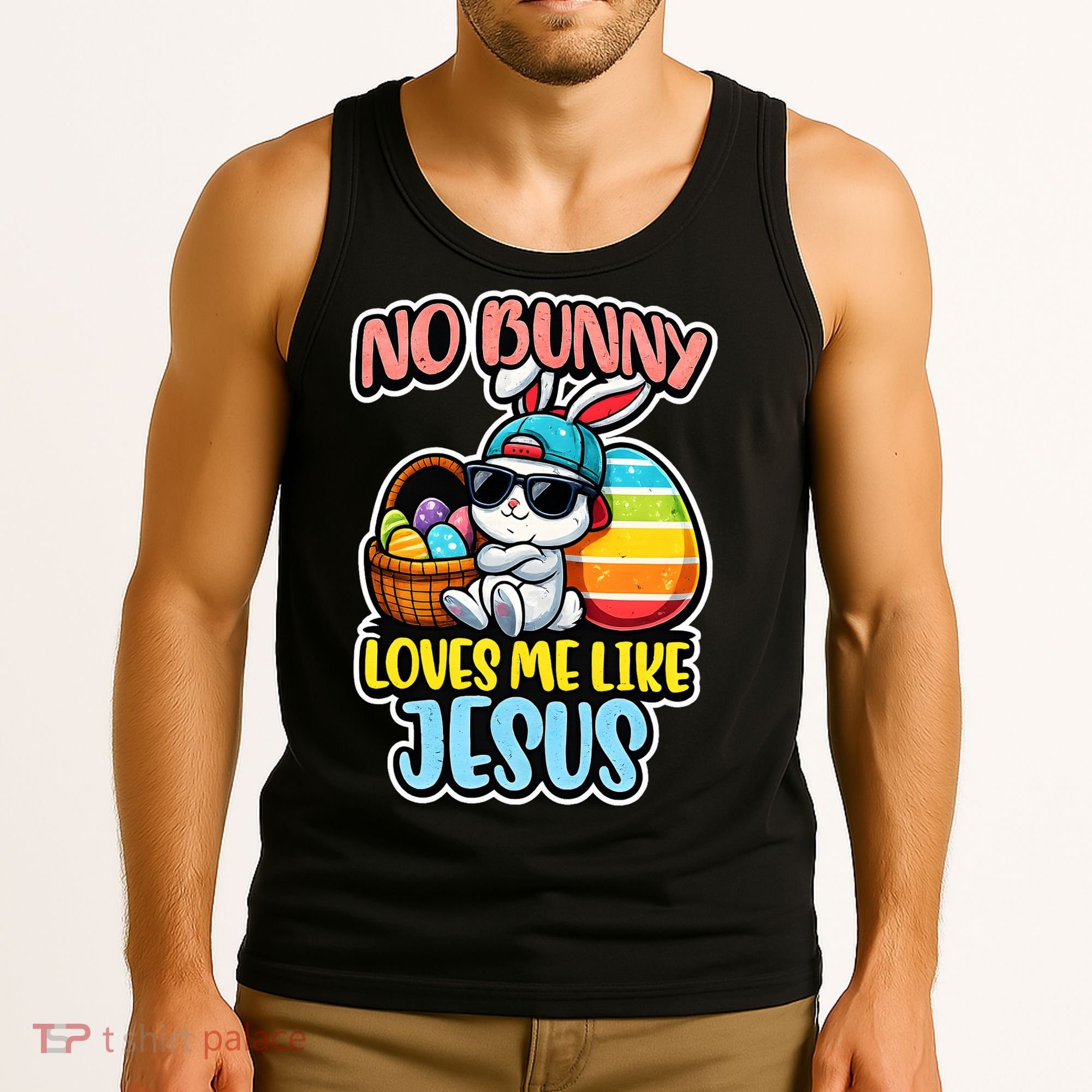 No Bunny Loves Me Like Jesus Tank Top