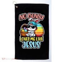 No Bunny Loves Me Like Jesus Golf Towel thumb 0