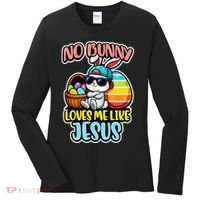 No Bunny Loves Me Like Jesus Women's Long Sleeve Shirt thumb 0