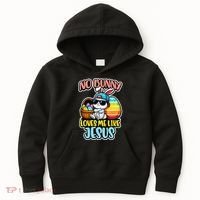 No Bunny Loves Me Like Jesus Kids Hoodie thumb 0