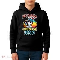 No Bunny Loves Me Like Jesus Kids Hoodie thumb 4