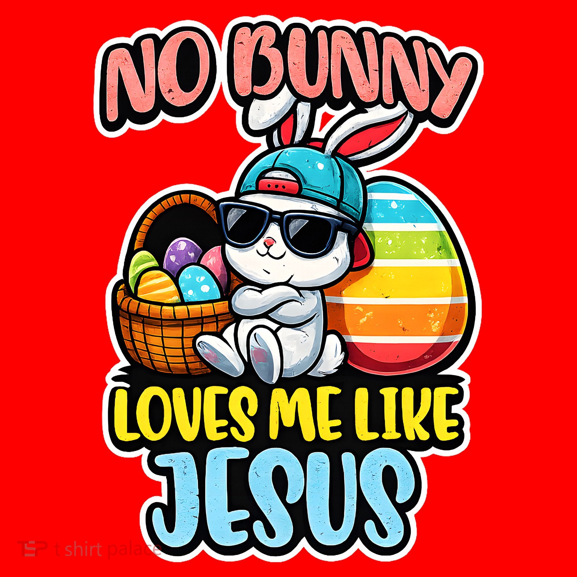 No Bunny Loves Me Like Jesus Santa Hat
