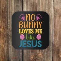 No Bunny Loves Me Like Jesus Easter Holiday Coaster thumb 0