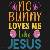 No Bunny Loves Me Like Jesus Easter Holiday Toddler Hoodie thumb 2