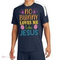 No Bunny Loves Me Like Jesus Easter Holiday Sport-Tek Competitor United Soccer Jersey thumb 0