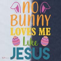 No Bunny Loves Me Like Jesus Easter Holiday Sport-Tek Competitor United Soccer Jersey thumb 4