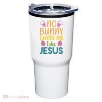 No Bunny Loves Me Like Jesus Easter Holiday Tumbler thumb 0