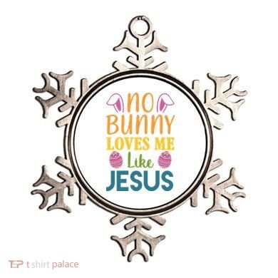 No Bunny Loves Me Like Jesus Easter Holiday Ornament