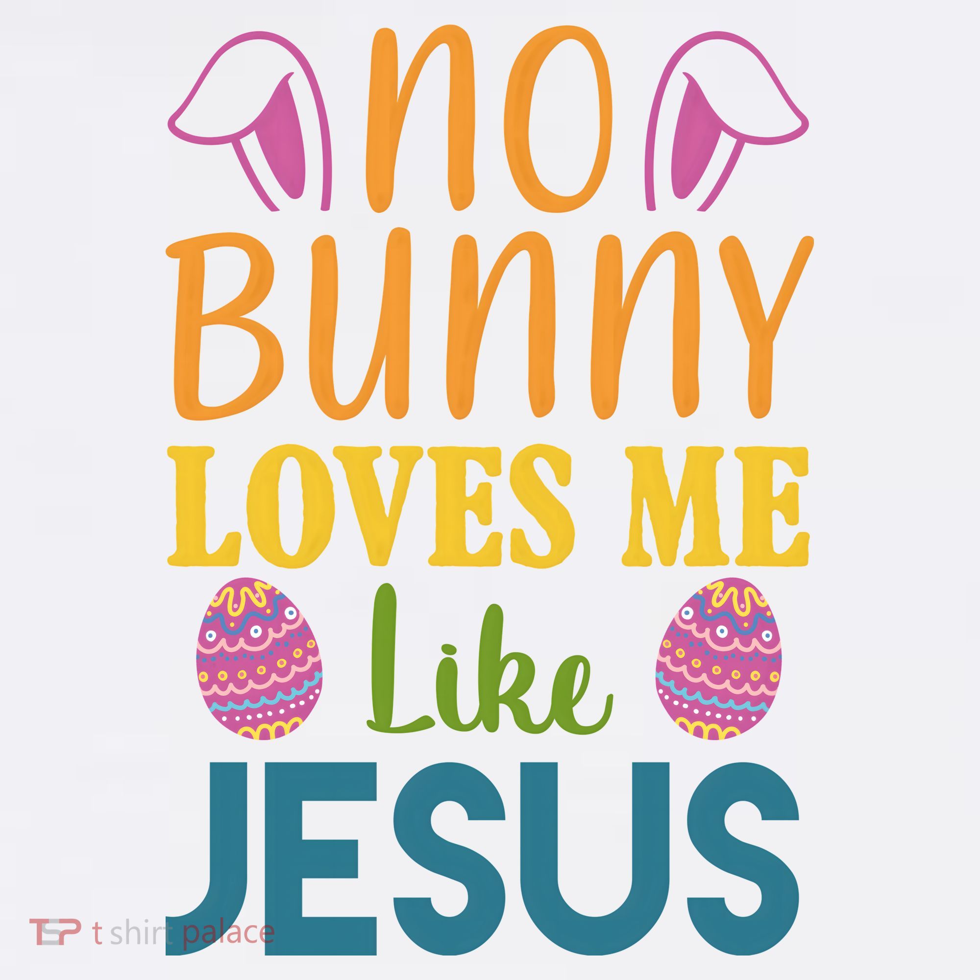 No Bunny Loves Me Like Jesus Easter Holiday Women's Tank Top