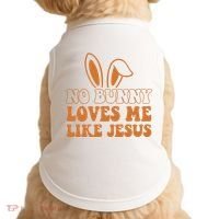 No Bunny Loves Me Like Jesus Easter Bunny Doggie Tank thumb 0