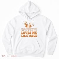 No Bunny Loves Me Like Jesus Easter Bunny Hoodie thumb 0