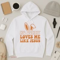 No Bunny Loves Me Like Jesus Easter Bunny Hoodie thumb 3