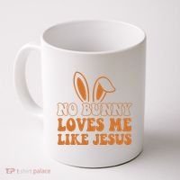 No Bunny Loves Me Like Jesus Easter Bunny Coffee Mug thumb 0