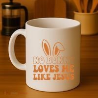 No Bunny Loves Me Like Jesus Easter Bunny Coffee Mug thumb 4