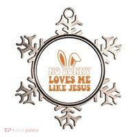 No Bunny Loves Me Like Jesus Easter Bunny Ornament thumb 0