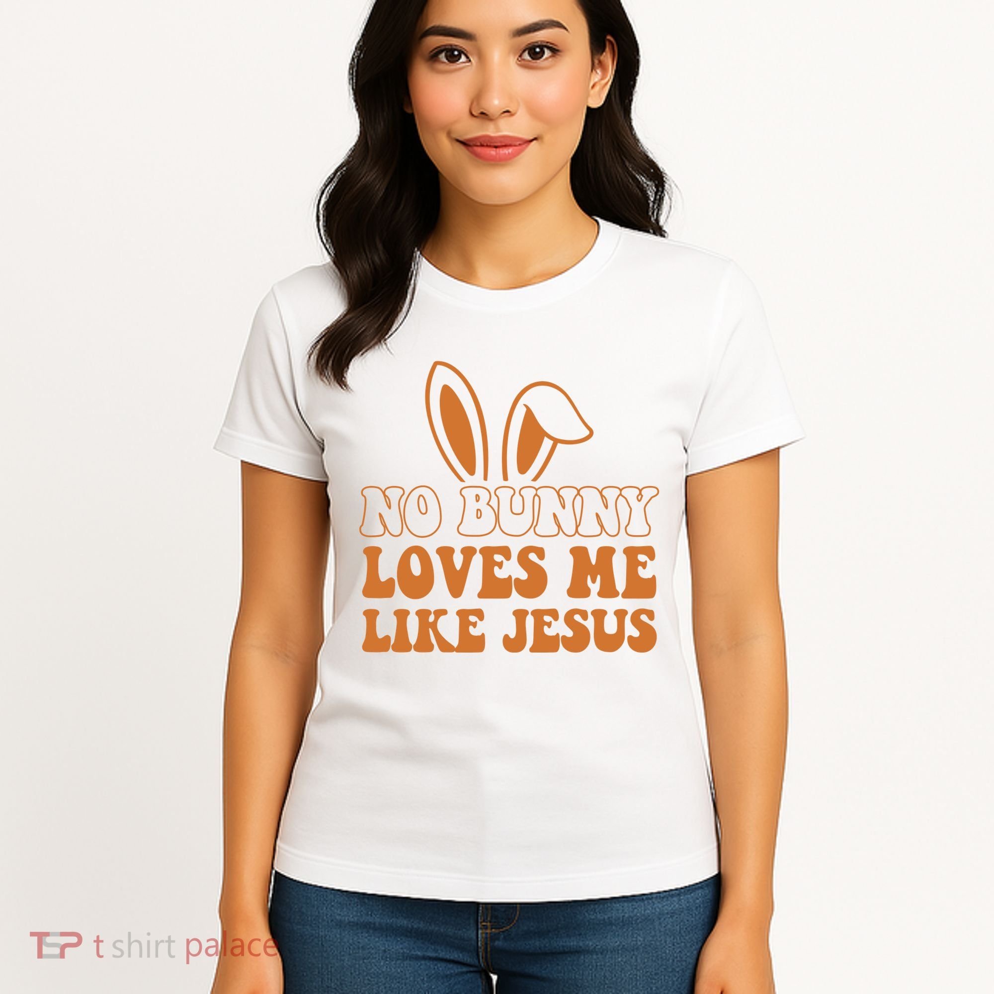 No Bunny Loves Me Like Jesus Easter Bunny Women's T-Shirt