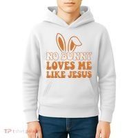 No Bunny Loves Me Like Jesus Easter Bunny Kids Hoodie thumb 4