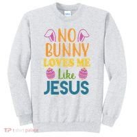No Bunny Loves Me Like Jesus Easter Sweatshirt thumb 0