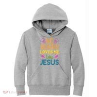 No Bunny Loves Me Like Jesus Easter Kids Hoodie thumb 0