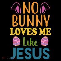 No Bunny Loves Me Like Jesus Easter Mousepad thumb 1