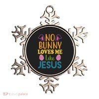 No Bunny Loves Me Like Jesus Easter Ornament thumb 0