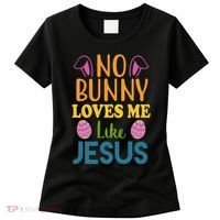 No Bunny Loves Me Like Jesus Easter Women's T-Shirt thumb 0