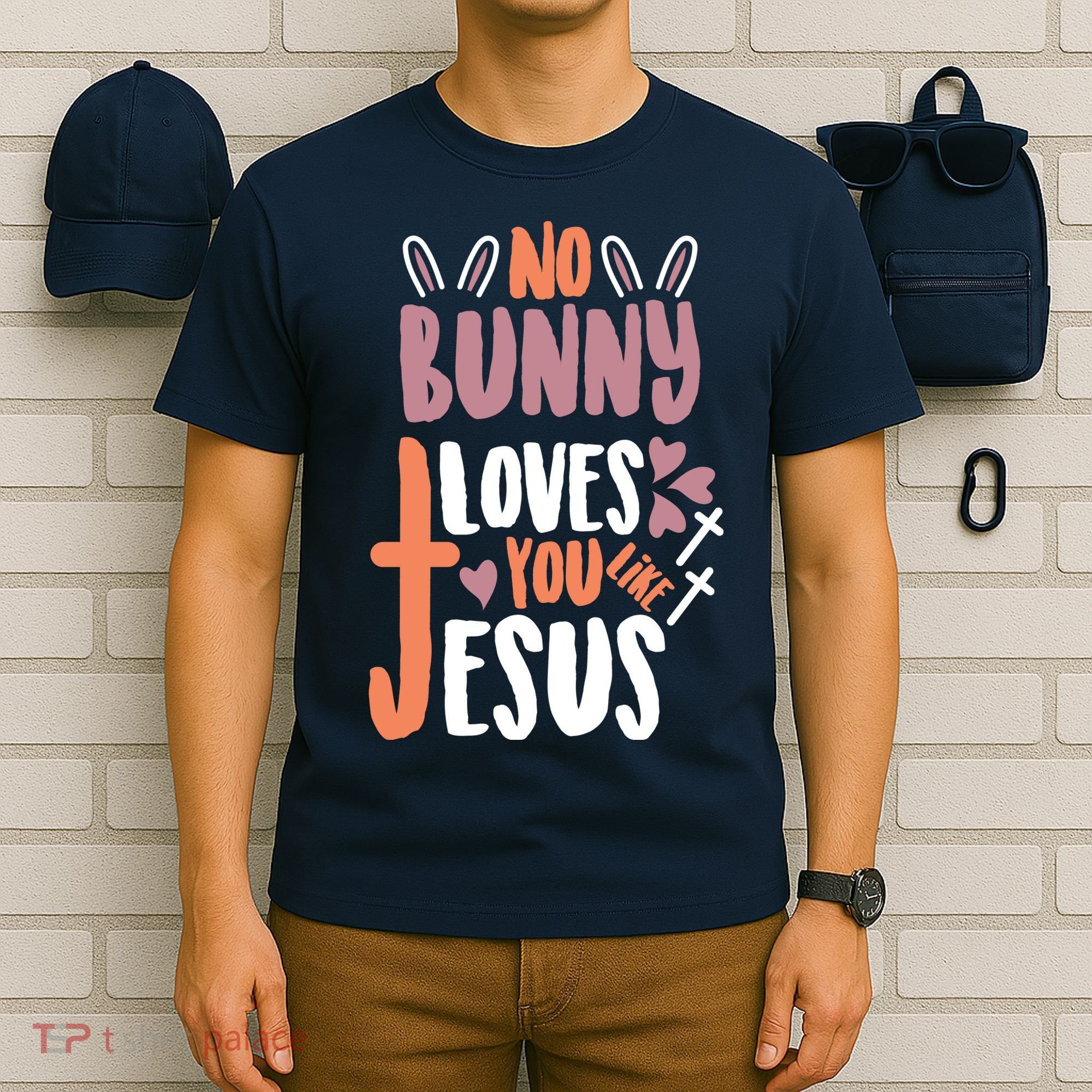 No Bunny Loves You Like Jesus Funny T-Shirt