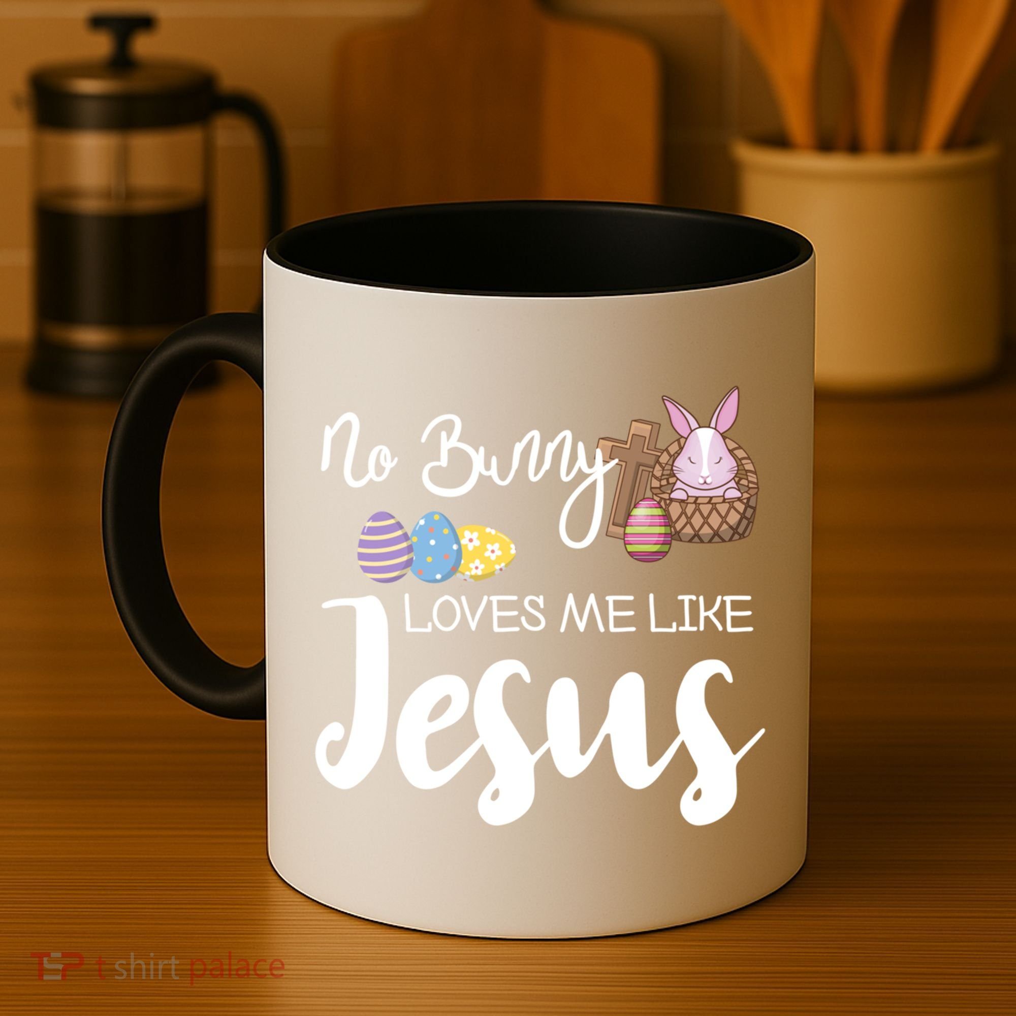 No Bunny Loves Me Like Jesus Easter Christian Graphic Gift Coffee Mug