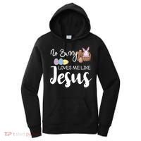 No Bunny Loves Me Like Jesus Easter Christian Graphic Gift Women's Hoodie thumb 0