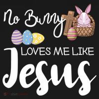 No Bunny Loves Me Like Jesus Easter Christian Graphic Gift Women's Hoodie thumb 2