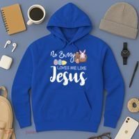 No Bunny Loves Me Like Jesus Easter Christian Graphic Gift Hoodie thumb 3