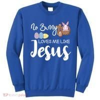 No Bunny Loves Me Like Jesus Easter Christian Graphic Gift Sweatshirt thumb 0