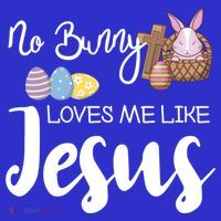 No Bunny Loves Me Like Jesus Easter Christian Graphic Gift Women's Tank Top thumb 5