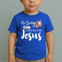 No Bunny Loves Me Like Jesus Easter Christian Graphic Gift Toddler T-Shirt thumb 2