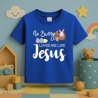 No Bunny Loves Me Like Jesus Easter Christian Graphic Gift Toddler T-Shirt thumb 3