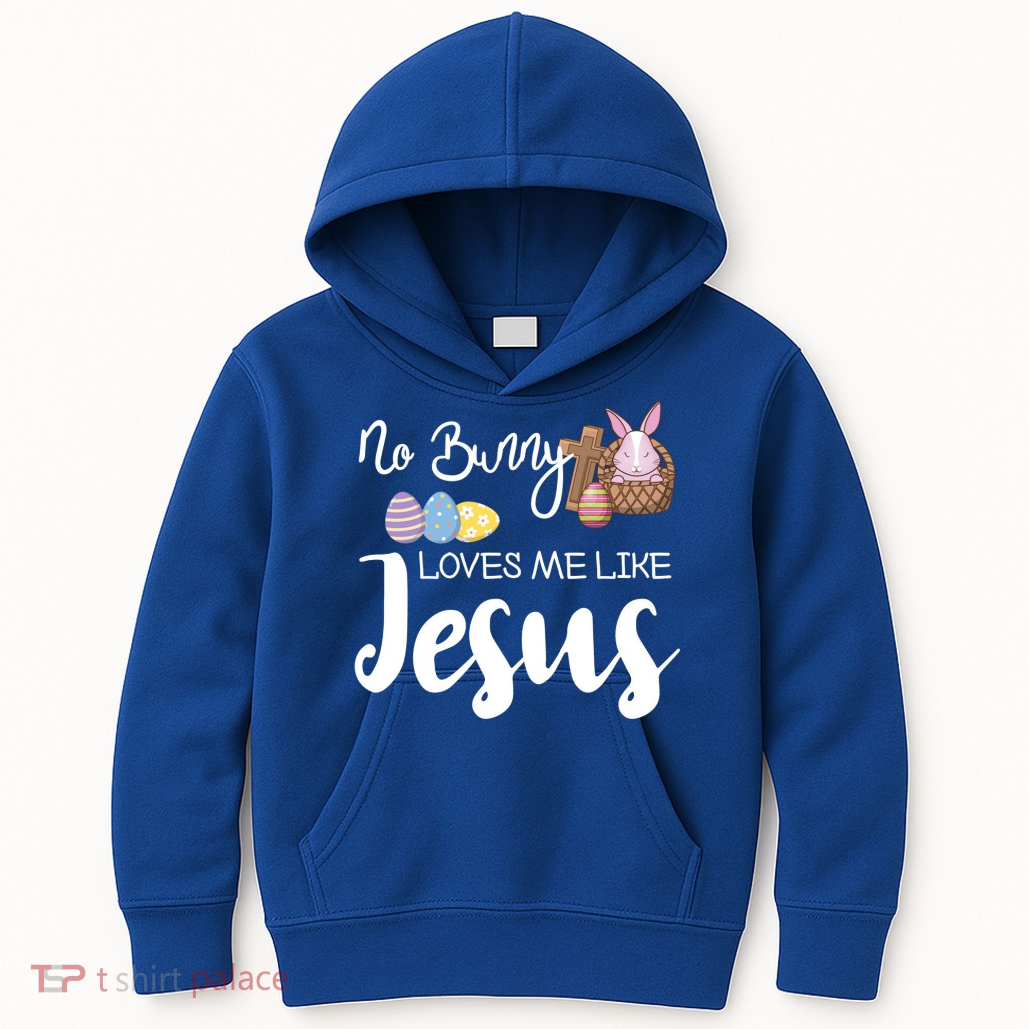 No Bunny Loves Me Like Jesus Easter Christian Graphic Gift Kids Hoodie