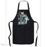 No Bunny Loves Me Like Jesus, Christian Easter Resurrection Apron thumb 0